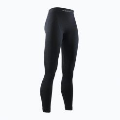 Spodnie damskie X-Bionic Merino. Czarne spodnie sportowe damskie X BIONIC, l, bez wzorów, z dzianiny, narciarskie. Za 669.00 zł.