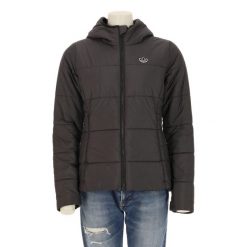 Second life - Kurtka puchowa dla kobiet - Stan bardzo dobry. Czarne kurtki damskie Adidas, m, bez wzorów, z puchu, bez kaptura. Za 255.56 zł.