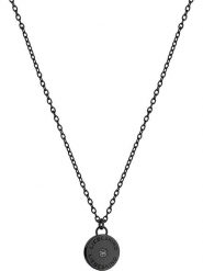 Liebeskind Naszyjnik z zawieszką - dł. 45 cm rozmiar: onesize. Czarne naszyjniki damskie Liebeskind, z cyrkonią, ze stali. Za 130.99 zł.