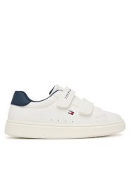 Tommy Hilfiger Sneakersy Low Cut Velcro Sneaker T1X9-35216-1355 S Biały. Białe buty sportowe chłopięce Tommy Hilfiger, ze skóry, bez zapięcia. Za 309.99 zł.