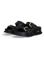 Liu Jo Klapki w kolorze czarnym rozmiar: 37. Czarne klapki damskie Liu Jo, bez wzorów, z otwartym noskiem, bez obcasa, bez zapięcia. Za 199.03 zł.