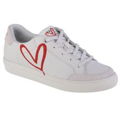 Buty sportowe Sneakersy damskie, Skechers Side Street - Lonely Heart. Białe obuwie sportowe casual damskie Skechers, z materiału, trekkingowe. Za 279.99 zł.