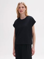 OPUS Bluza w kolorze czarnym rozmiar: 38. Czarne bluzy damskie Opus, bez wzorów, bez kaptura. Za 74.95 zł.