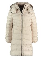 Gerry Weber Płaszcz pikowany w kolorze kremowym rozmiar: 46. Brązowe płaszcze damskie Gerry Weber, bez wzorów, bez kaptura. Za 374.23 zł.