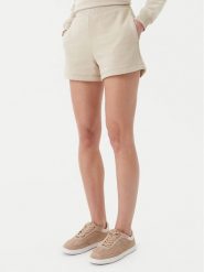 Calvin Klein Jeans Szorty sportowe Placed Institutional J20J225525 Beżowy Regular Fit. Brązowe spodenki sportowe damskie Calvin Klein Jeans, l, bez wzorów, z bawełny. Za 159.99 zł.