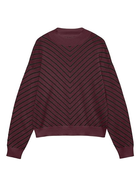 Vero Moda Sweter w kolorze ciemnofioletowo-czarnym rozmiar: L. Różowe swetry klasyczne damskie Vero Moda, l, bez kołnierzyka. Za 135.17 zł.