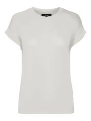 Vero Moda Koszulka w kolorze białym rozmiar: M. Białe bluzki damskie Vero Moda, m, bez wzorów, bez kołnierzyka, bez ramiączek. Za 46.45 zł.
