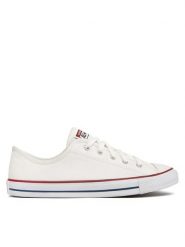Converse Trampki Chuck Taylor All Star Dainty Ox 564981C Biały. Białe trampki damskie Converse, bez wzorów, z materiału, bez zapięcia. Za 209.99 zł.