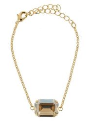 Otazu Pozłacana bransoletka z kryształem Swarovski rozmiar: onesize. Brązowe bransoletki damskie Otazu, pozłacane. Za 126.99 zł.