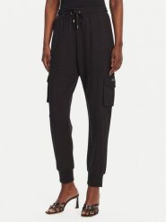 Liu Jo Sport Spodnie dresowe TA5043 JS182 Czarny Regular Fit. Czarne spodnie dresowe damskie Liu Jo Sport, xl, bez wzorów, z dresówki. Za 419.99 zł.