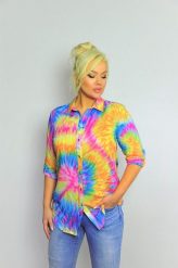 Pomarańczowa Koszula Lekko Transparentna w Kwiecisty Print Gremelia. Brązowe koszule damskie Renee, l, bez wzorów, z jeansu, eleganckie, bez kołnierzyka, bez ramiączek. W wyprzedaży za 55.99 zł.