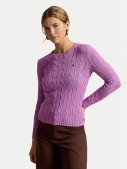 Polo Ralph Lauren Sweter 211971869511 Różowy Regular Fit. Czerwone swetry klasyczne damskie Polo Ralph Lauren, s, z bawełny, bez kołnierzyka. Za 949.99 zł.