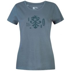 Koszulka damska Rafiki Akiyo. Czarne bluzki damskie RAFIKI, bez wzorów, sportowe, bez kołnierzyka, bez ramiączek. W wyprzedaży za 191.25 zł.