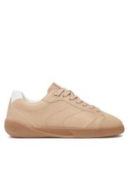 Hugo Sneakersy Riven 50523514 Beżowy. Brązowe obuwie sportowe damskie Hugo, ze skóry, bez zapięcia. Za 569.99 zł.