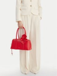 GINO ROSSI Torebka C-LDA8017A Czerwony. Czerwone torebki klasyczne damskie Gino Rossi, z materiału, bez dodatków. Za 249.99 zł.