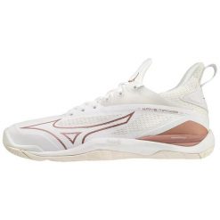 Damskie buty halowe Mizuno Wave Mirage 4. Białe obuwie sportowe damskie Mizuno, bez zapięcia, do biegania, mizuno wave. Za 319.99 zł.