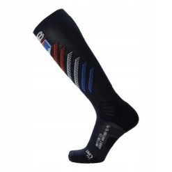 Skarpety narciarskie dla dorosłych UYN Natyon 3.0 Ski Socks Great Britain. Czarne skarpetki damskie Uyn, bez wzorów. Za 169.99 zł.