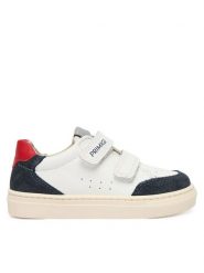 Primigi Sneakersy 1408133 M Biały. Białe buty sportowe chłopięce Primigi, ze skóry, bez zapięcia. Za 299.99 zł.