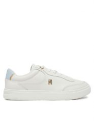 Tommy Hilfiger Sneakersy Essential Chic Court Sneaker FW0FW08322 Biały. Białe obuwie sportowe damskie Tommy Hilfiger, ze skóry, bez zapięcia. Za 309.99 zł.