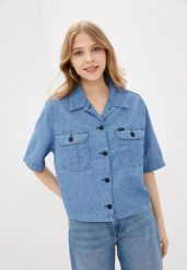 LEE SHORTSLEEVE JACKET DAMSKA KURTKA JEANSOWA LIGHT LINNEN L54NNBY. Kurtki damskie Lee, l, bez wzorów, z jeansu, bez kaptura. Za 169.99 zł.