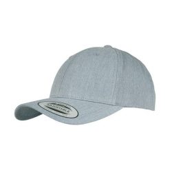 Klasyczna Czapka Snapback Z Zakrzywionym Daszkiem. Szare czapki z daszkiem damskie FLEXFIT, bez wzorów. Za 84.99 zł.