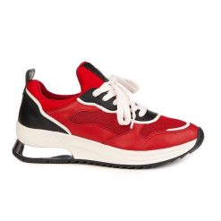 TAMARIS Sneakers ZLN 0517 czerwone. Czerwone sukienki damskie Trespass, bez wzorów, ze skóry, sportowe, bez ramiączek. Za 276.99 zł.