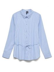 Vero Moda Koszula w kolorze błękitnym rozmiar: XL. Niebieskie koszule damskie Vero Moda, xl, bez wzorów, z bawełny, bez kołnierzyka, bez ramiączek. Za 109.95 zł.