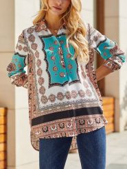 LA Angels Koszula ze wzorem rozmiar: M. Koszule damskie LA Angels, m, bez wzorów, bez kołnierzyka, bez ramiączek. Za 86.99 zł.