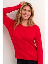 CULTURE Sweter w kolorze czerwonym rozmiar: XL. Czerwone swetry klasyczne damskie Culture, xl, bez kołnierzyka. Za 95.95 zł.