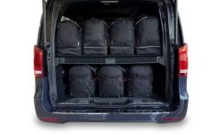 Torby Do Bagażnika Mercedes-Benz Eqv Long 2020+ 7Szt Kjust. Czarne torby podróżne KJUST, bez wzorów, z kauczuku. Za 2,010.00 zł.
