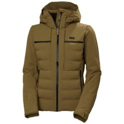 Damska kurtka narciarska Helly Hansen Alphelia Elevate. Brązowe kurtki sportowe damskie Helly Hansen, l, bez wzorów, z elastanu, bez kaptura. Za 1,919.20 zł.
