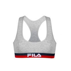 Biustonosz Sportowy Fila Woman Bra FU6048. Szare biustonosze sportowe damskie Fila, bez wzorów. Za 34.99 zł.