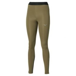 Damskie legginsy Mizuno Core Impulse. Zielone legginsy damskie Mizuno, l, bez wzorów, z materiału, do biegania. Za 254.00 zł.