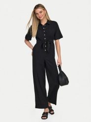 ONLY Kombinezon Laris 15364151 Czarny Regular Fit. Czarne sukienki damskie Only, bez wzorów, z wiskozy, bez ramiączek. Za 249.99 zł.