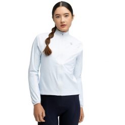 Damska rowerowa kurtka przeciwdeszczowa Kolarstwo Siroko J2-W Zarza. Niebieskie kurtki damskie SIROKO, bez wzorów, z nylonu, bez kaptura. Za 462.00 zł.