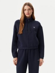 Guess Bluza V4BQ14 K7UW2 Granatowy Regular Fit. Niebieskie bluzy damskie Guess, s, z aplikacjami, z wiskozy, bez kaptura. Za 269.99 zł.