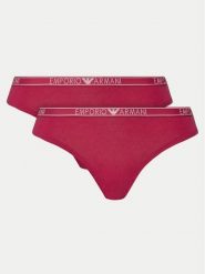 Emporio Armani Underwear Komplet stringów 163333 4F223 02275 Różowy. Czerwone komplety bielizny Emporio Armani Underwear, bez wzorów, z bawełny. Za 109.99 zł.