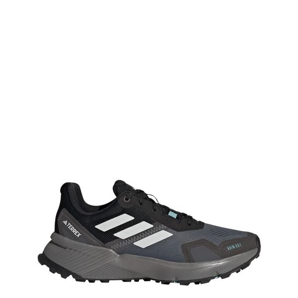 Buty Terrex Soulstride RAIN.RDY Trail Running. Białe obuwie sportowe damskie Adidas, z materiału, bez zapięcia, do biegania. Za 385.99 zł.
