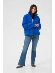 CULTURE Kurtka polarowa w kolorze niebieskim rozmiar: XS. Niebieskie kurtki damskie Culture, xs, bez wzorów, z polaru, bez kaptura. Za 173.99 zł.