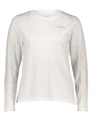 Pepe Jeans Koszulka w kolorze białym rozmiar: XL. Białe bluzki damskie Pepe Jeans, xl, bez wzorów, z bawełny, bez kołnierzyka, bez ramiączek. Za 52.67 zł.