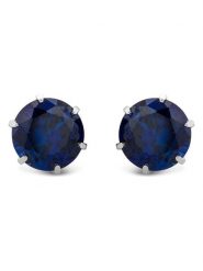 Diamant Exquis Złote kolczyki-wkrętki z szafirami rozmiar: onesize. Niebieskie kolczyki damskie Diamant Exquis, z szafirem, złote. Za 546.48 zł.