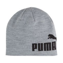 Czapka Puma Ess Cuffless. Szare czapki damskie Puma, na zimę, bez wzorów, ze splotem. Za 66.99 zł.
