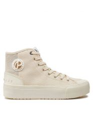 Pepe Jeans Trampki PLS31576 Écru. Trampki damskie Pepe Jeans, bez wzorów, z jeansu, bez zapięcia. Za 219.99 zł.