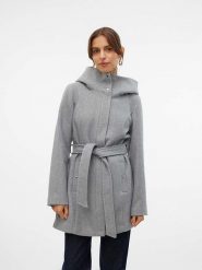 Vero Moda Płaszcz przejściowy w kolorze szarym rozmiar: L. Szare płaszcze damskie Vero Moda, l, bez wzorów, z tkaniny, bez kaptura. Za 175.67 zł.