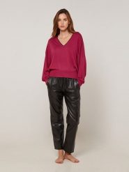 Rodier Sweter w kolorze bordowym rozmiar: M. Czerwone swetry klasyczne damskie Rodier, m, bez kołnierzyka. Za 239.99 zł.