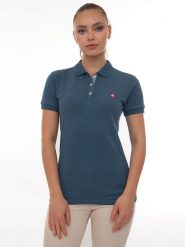 SIR RAYMOND TAILOR Koszulka polo "Angie" w kolorze morskim rozmiar: XXL. Niebieskie bluzki damskie Sir Raymond Tailor, xxl, bez wzorów, z bawełny, bez kołnierzyka, bez ramiączek. Za 131.43 zł.