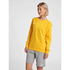 Bluza do piłki ręcznej damska Hummel Go Cotton Sweatshirt Woman. Zielone bluzy damskie Hummel, s, bez wzorów, z bawełny, bez kaptura. Za 169.95 zł.
