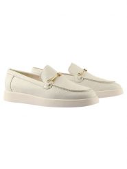 Högl Skórzane mokasyny w kolorze kremowym rozmiar: 39. Brązowe mokasyny damskie Högl, bez obcasa. Za 340.18 zł.