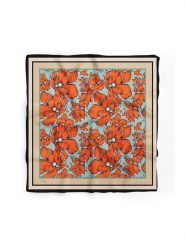 Lucky Bees Chusta w kolorze czerwono-beżowym - 55 x 55 cm rozmiar: onesize. Brązowe chusty damskie Lucky Bees, bez wzorów, z materiału. Za 30.99 zł.