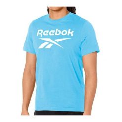 Koszulka Reebok Identity Big Logo Tee. Niebieskie koszulki damskie Reebok, bez wzorów, bez kołnierzyka, bez ramiączek. Za 59.99 zł.
